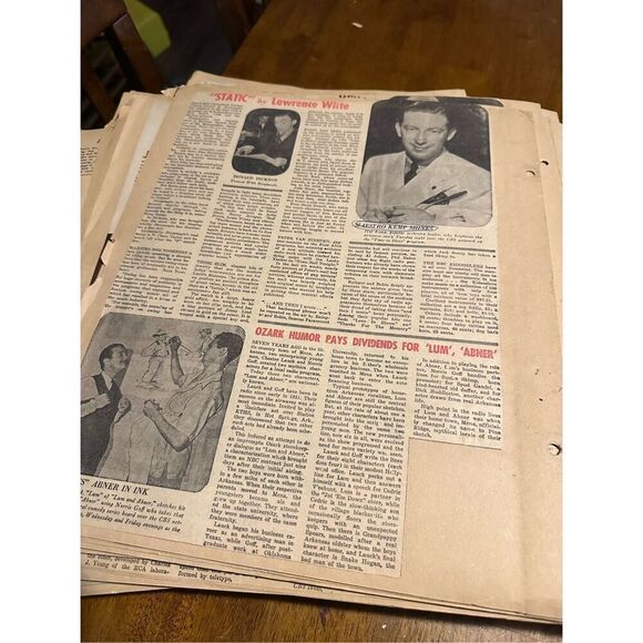 Vintage 1930s Large Radio News Clippings Scrapbook Memorabilia Glenn Riggs Etc - Picture 12 of 14
